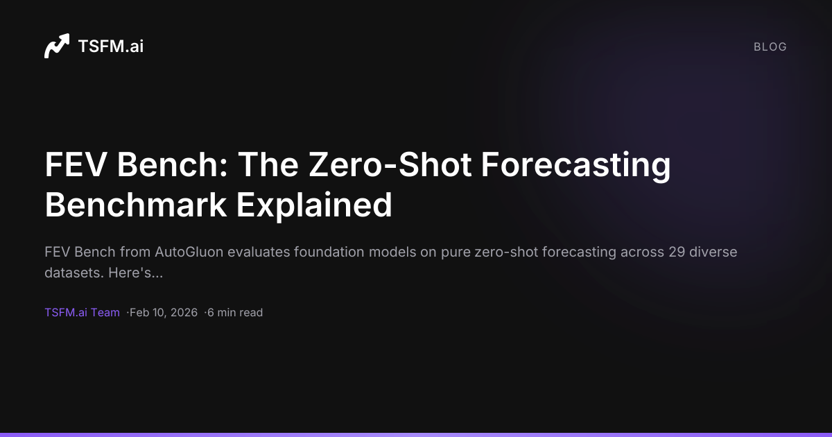 FEV Bench: The Zero-Shot Forecasting Benchmark Explained — TSFM.ai